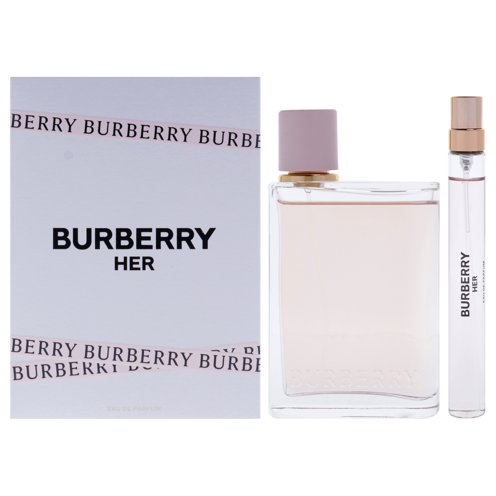 Burberry Her by Burberry for Women - 2 Pc Gift Set 3.3oz EDP Spray, 0.33oz